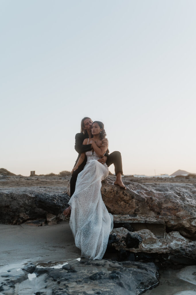 Beach Elopement am Strand von Lanzarote